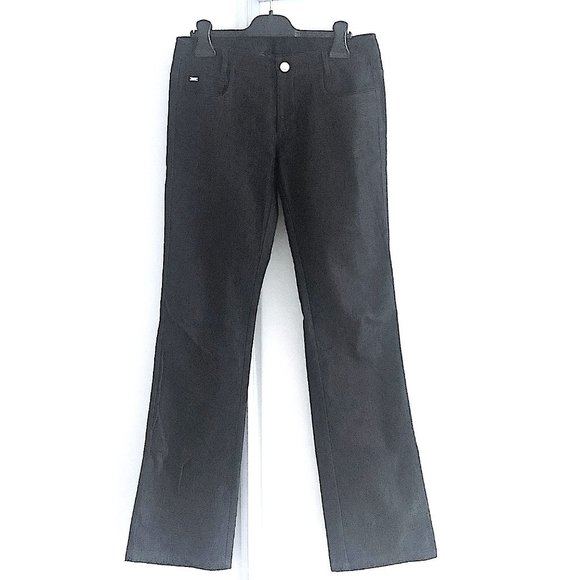 St. John Collection Embellished Black Boot Cut Jeans - Picture 6 of 8